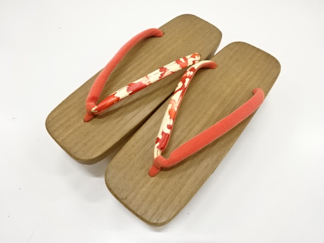 JAPANESE KIMONO / ANTIQUE PAULOWNIA GETA (23.0 cm)